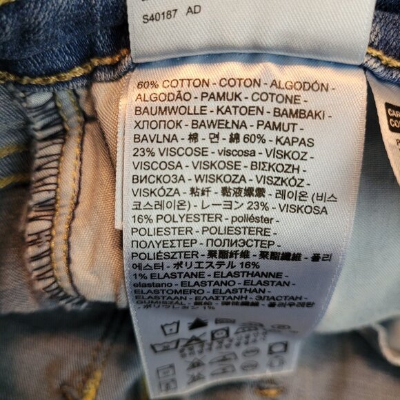 Levi's Jeans 6 S Mid Rise Skinny Medium Light Wash Stretch Denim Western - Picture 4 of 10